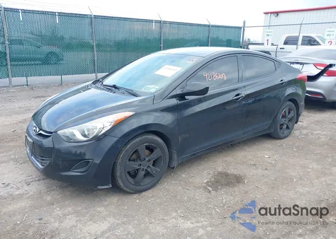 2013 Hyundai Elantra Gls z USA, uszkodzony, nr VIN 5NPDH4AE8DH406838